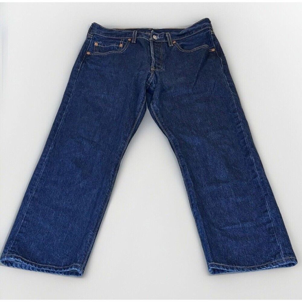 Vintage Y2K Men’s Levis 501XX Dark Wash Button Fly Jeans 32x28 WPL 423 Mexico